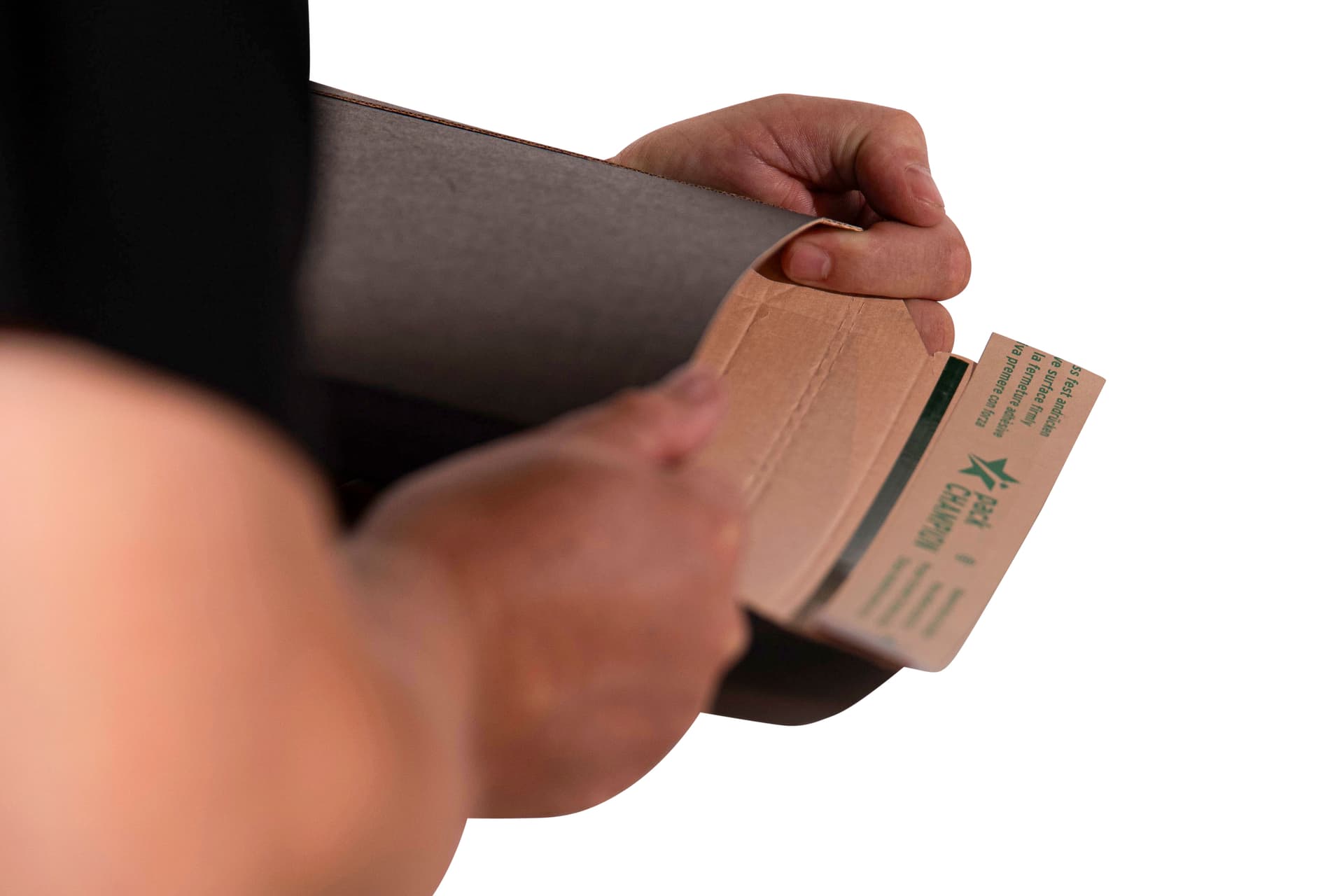 Versandtasche quer schwarz
