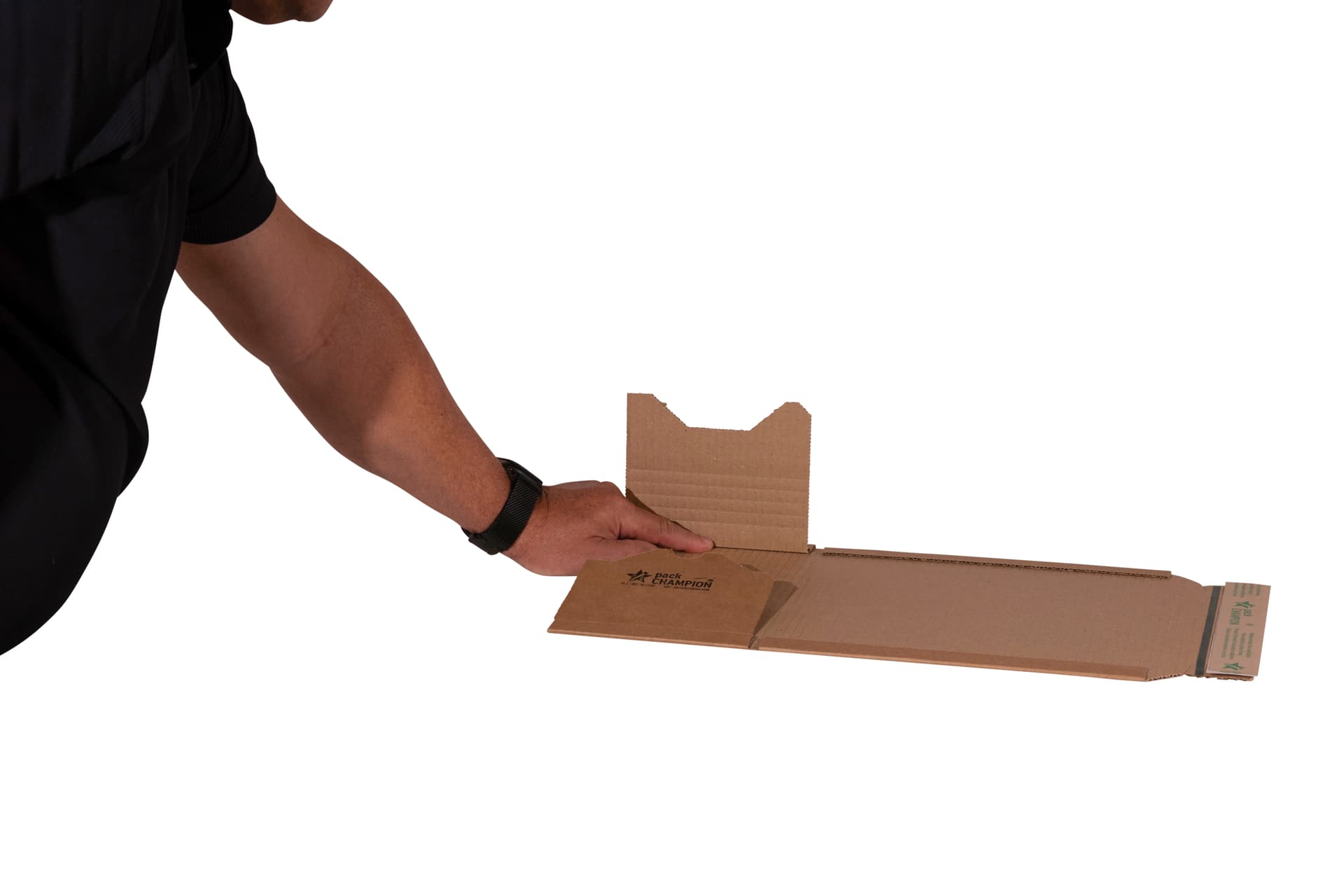 Wickelverpackung seitlich