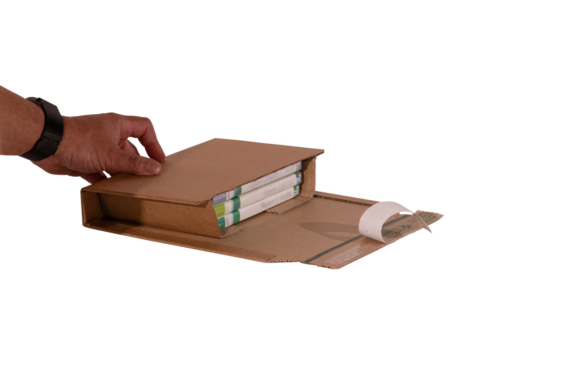 Wickelverpackung seitlich