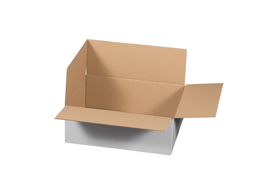 Versandkarton 1-wellig weiß