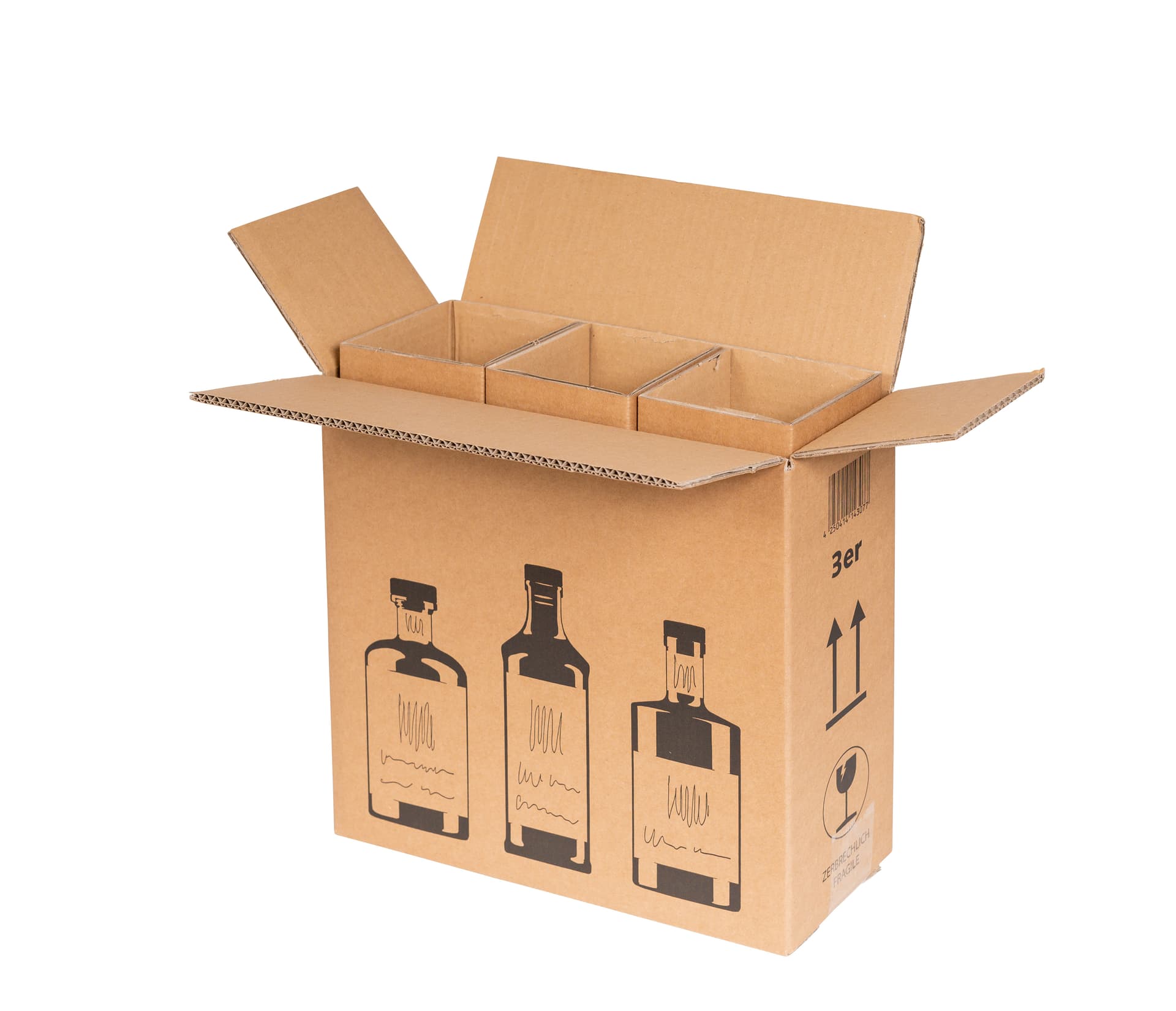 Versandkarton für GIN 2-wellig braun