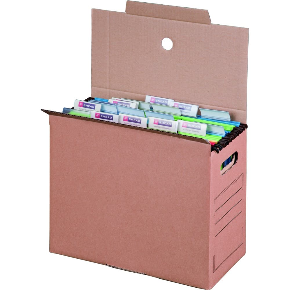 Archiv-Transportbox 1-wellig braun · 327 × 158 × 279 mm