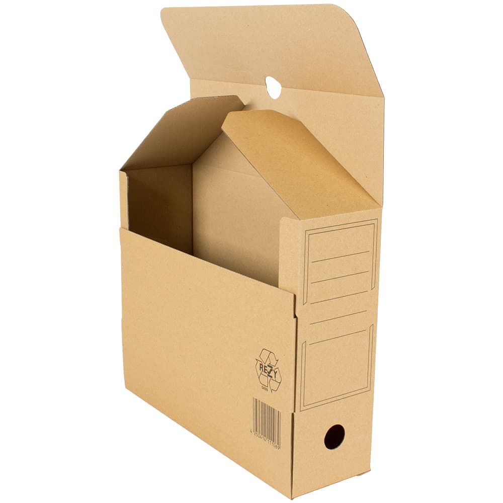 Archiv-Ablagebox 100 Select 1-wellig braun · 319 × 94 × 257 mm