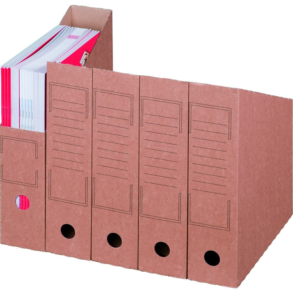 Archiv-Stehsammler 1-wellig braun · 260 × 75 × 315 mm