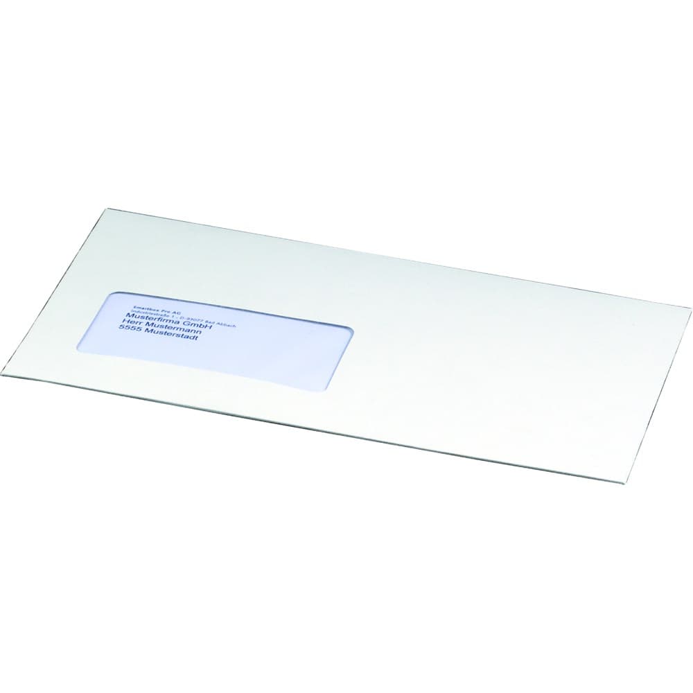 CD-Mailer DIN Lang weiß · 218x121mm, Fenster links