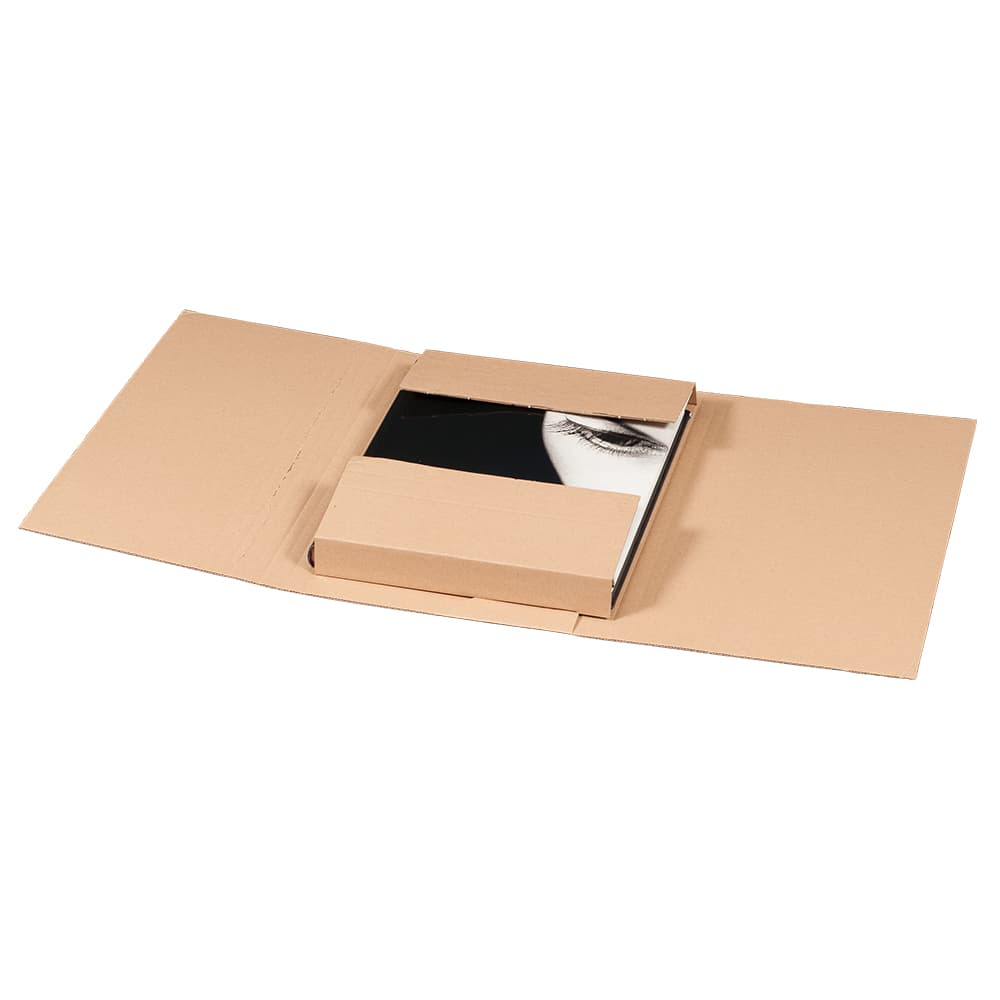 Twist-Buchverpackung 1-wellig braun · A4 · 330 × 240 × 80 mm