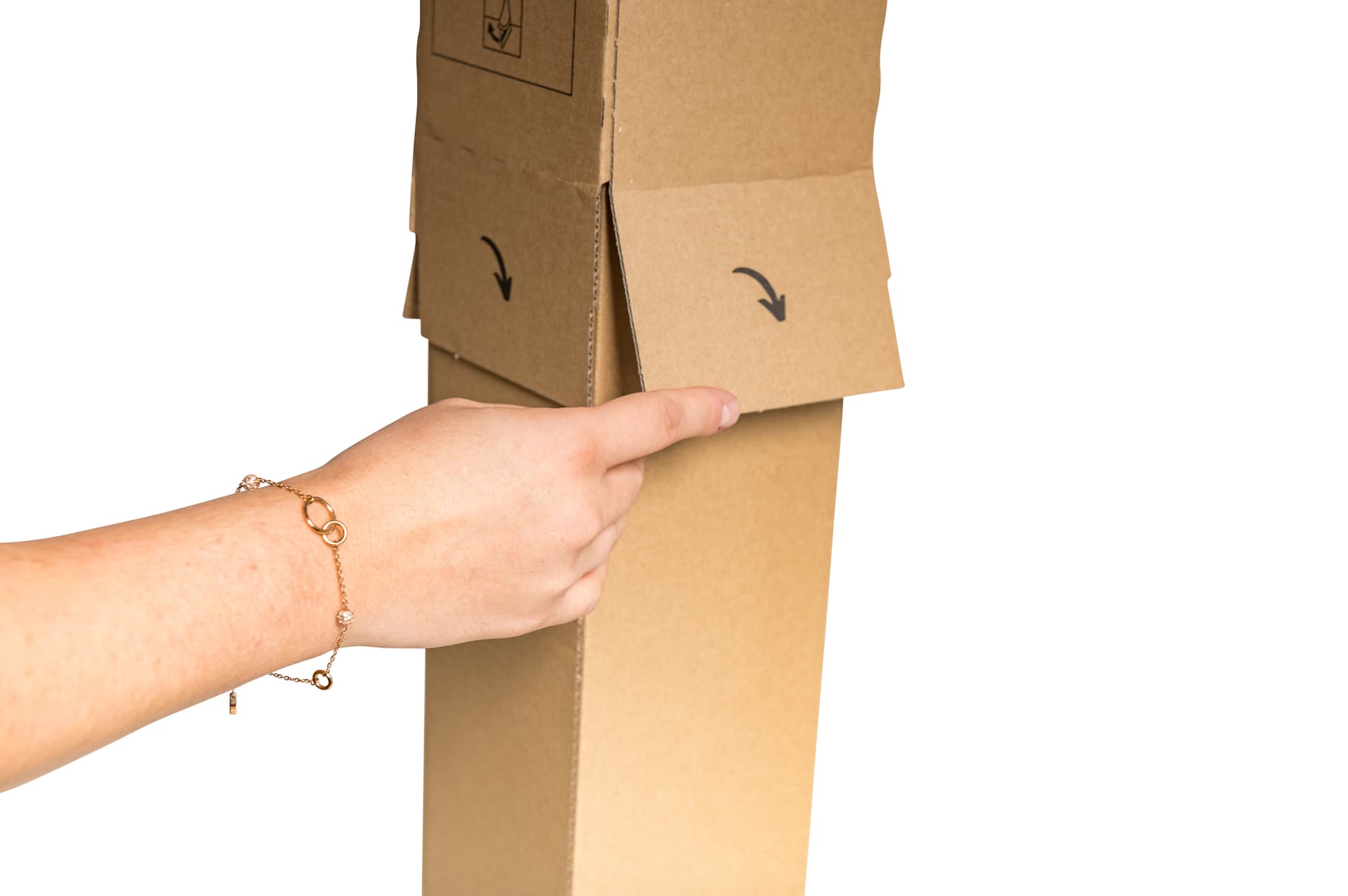 Planbox SK - Teleskop 1-wellig braun · 860 × 111 × 111 mm
