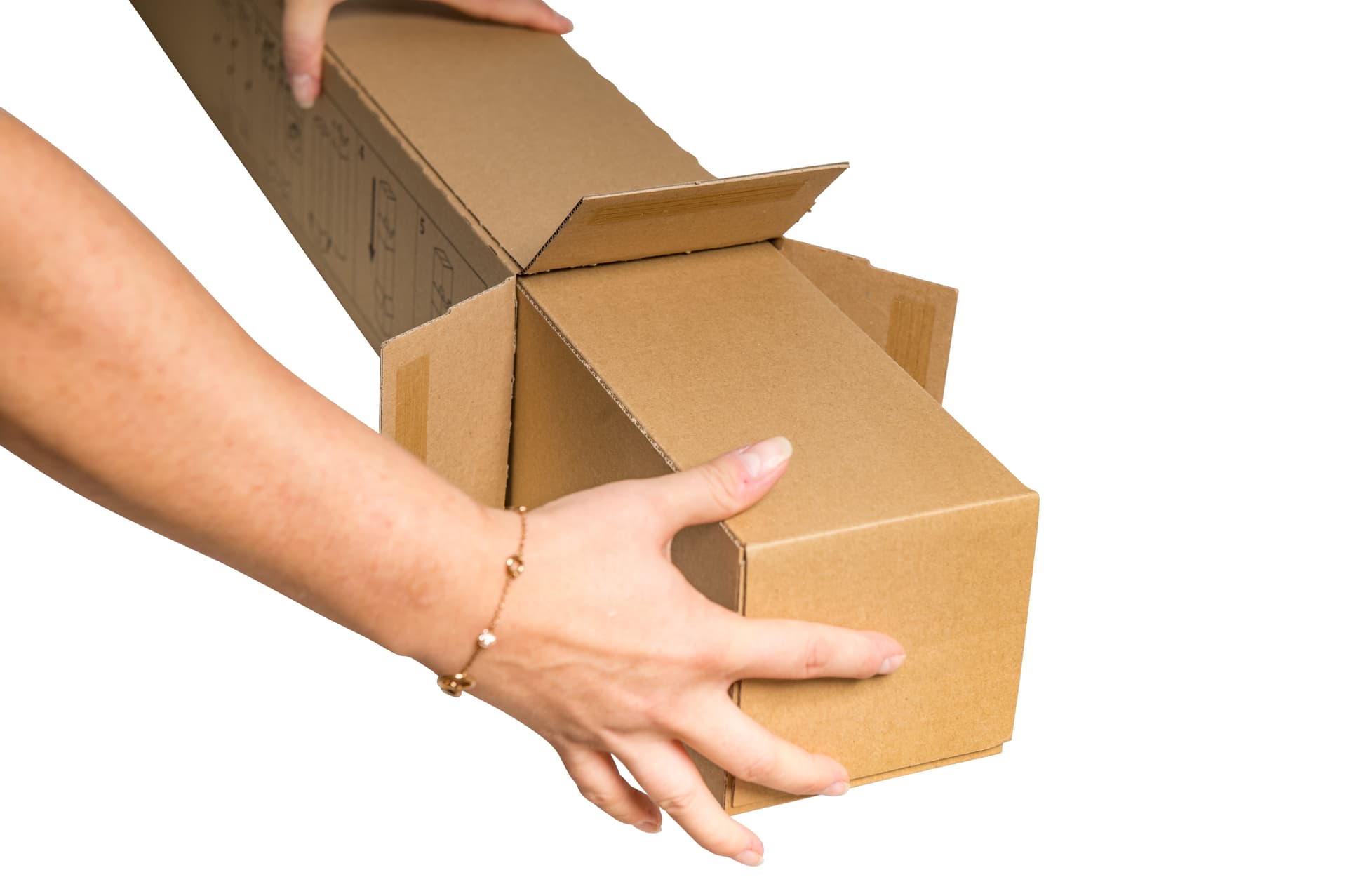 Planbox SK - Teleskop 1-wellig braun · 860 × 111 × 111 mm