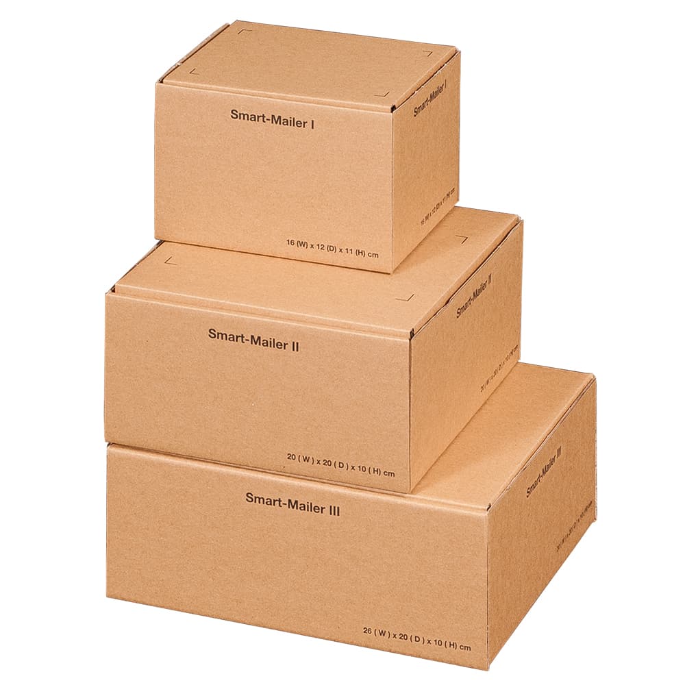 Smart-Mailer 1-wellig braun · 200 × 200 × 100 mm