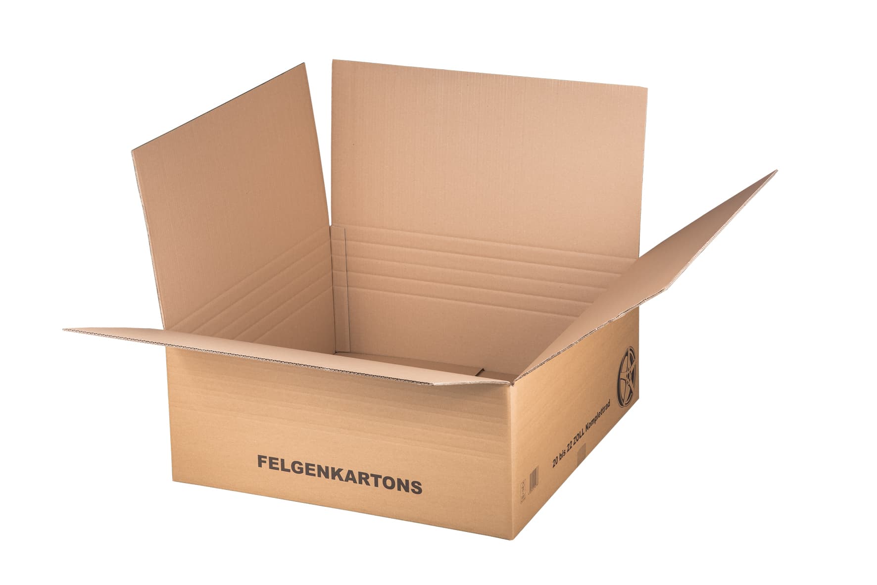 Felgenversandkarton 2-wellig braun