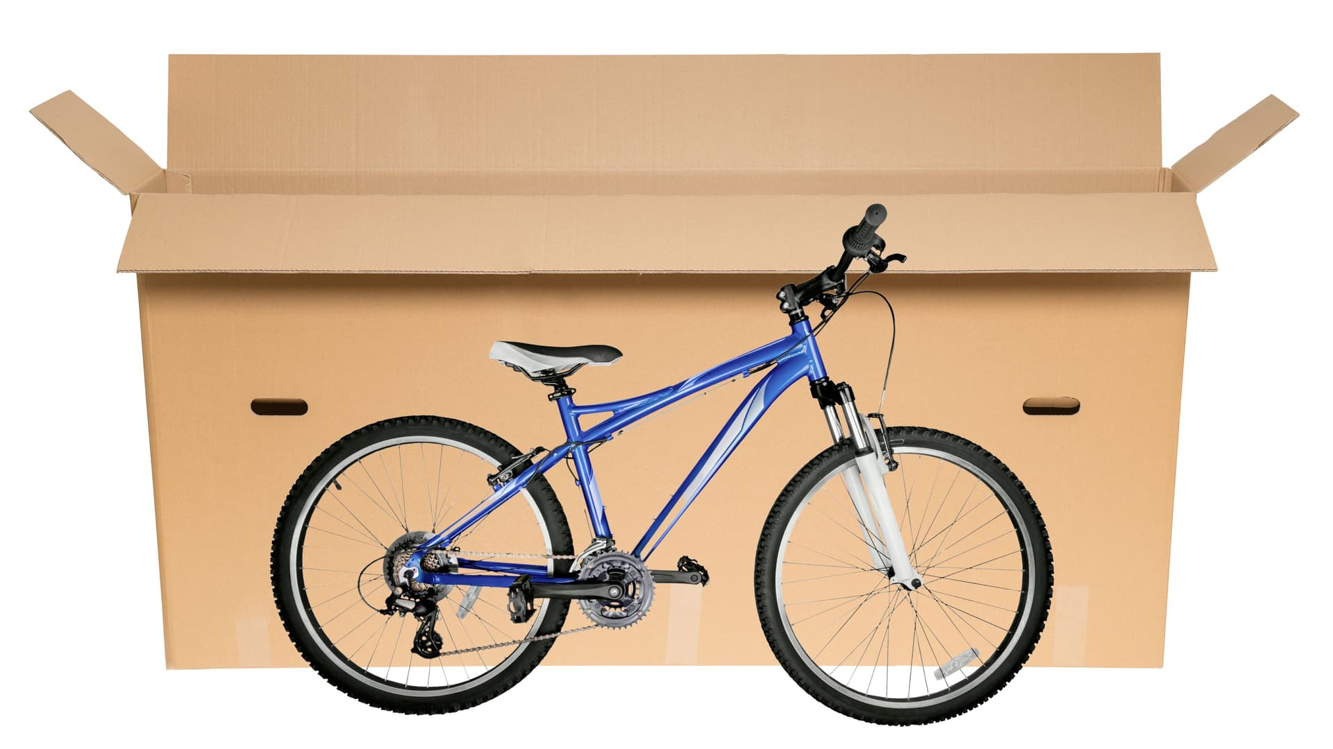 Fahrradkarton 2-wellig braun · 1580 × 185 × 755 mm · ab 150 Stück
