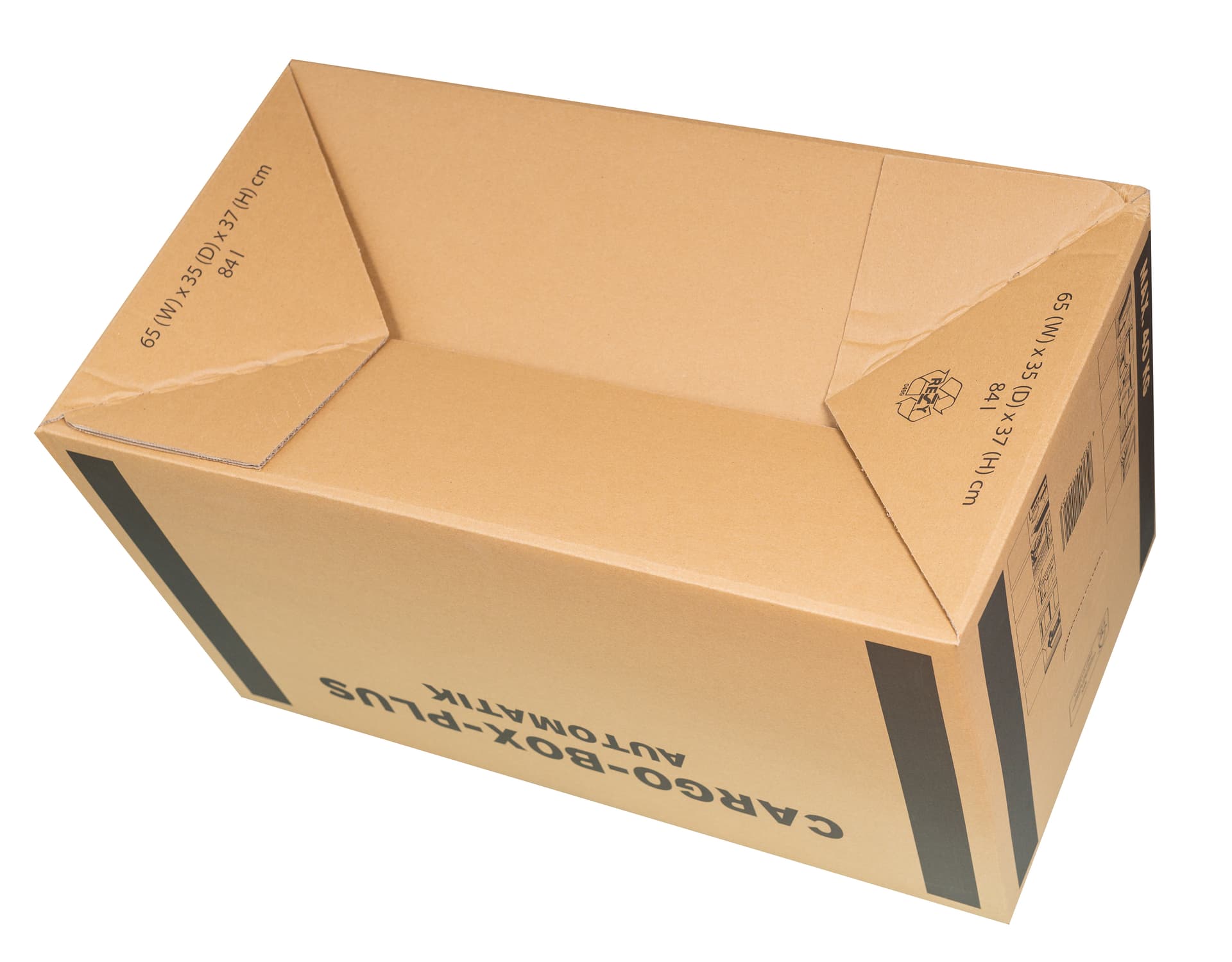 Cargobox Plus Automatik 2-wellig braun · 650 × 350 × 370 mm