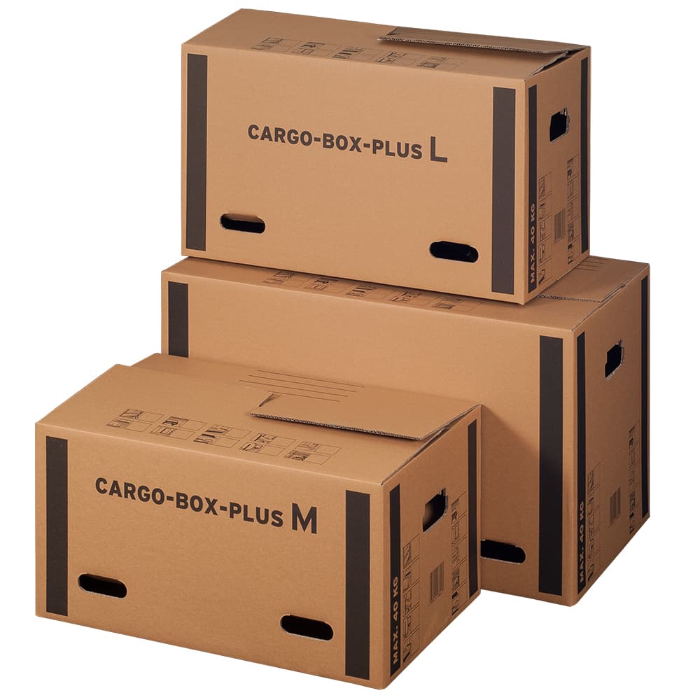CargoBox plus 2-wellig braun