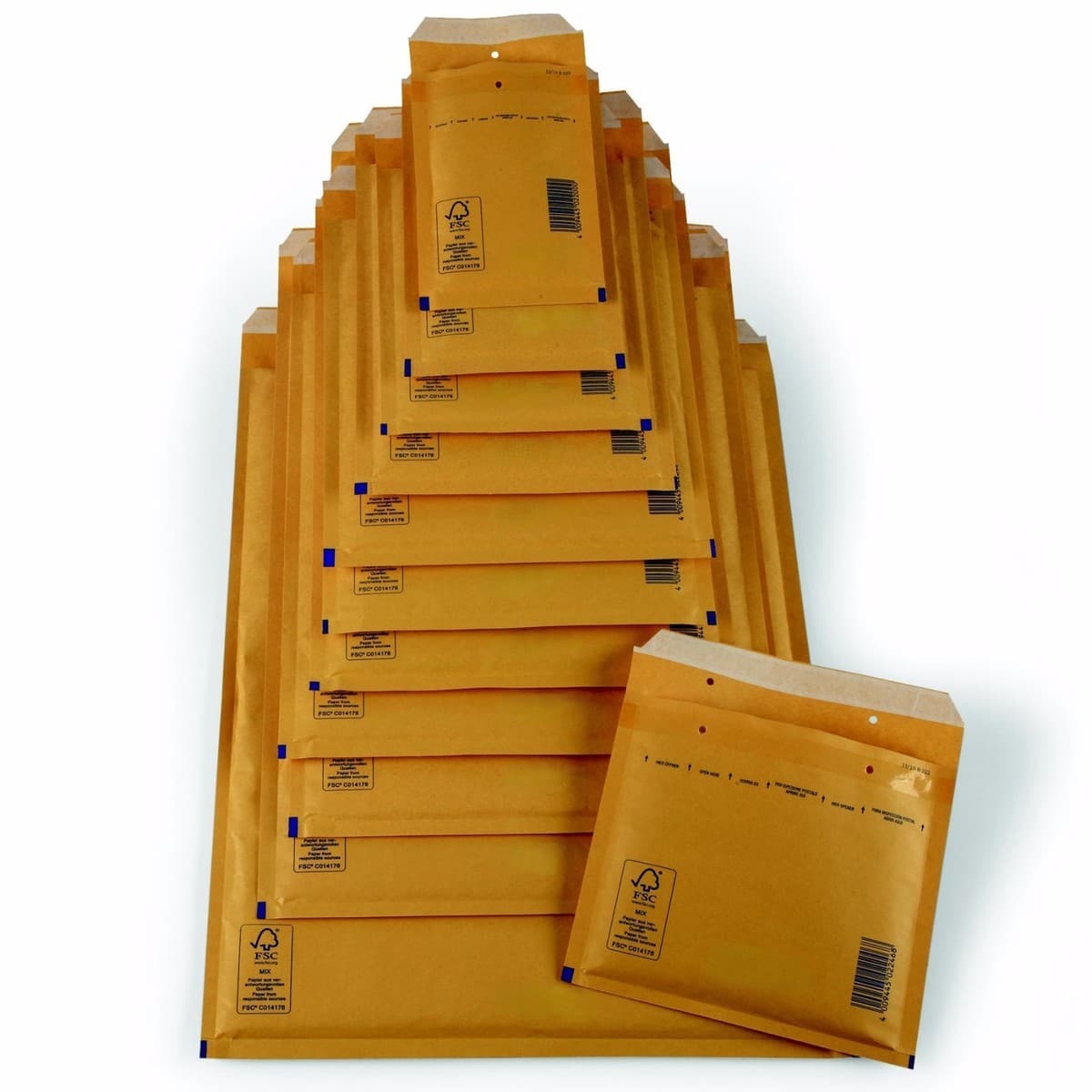 SBP-Luftpolstertasche, Gr.1, 95x165mm,braun,200er