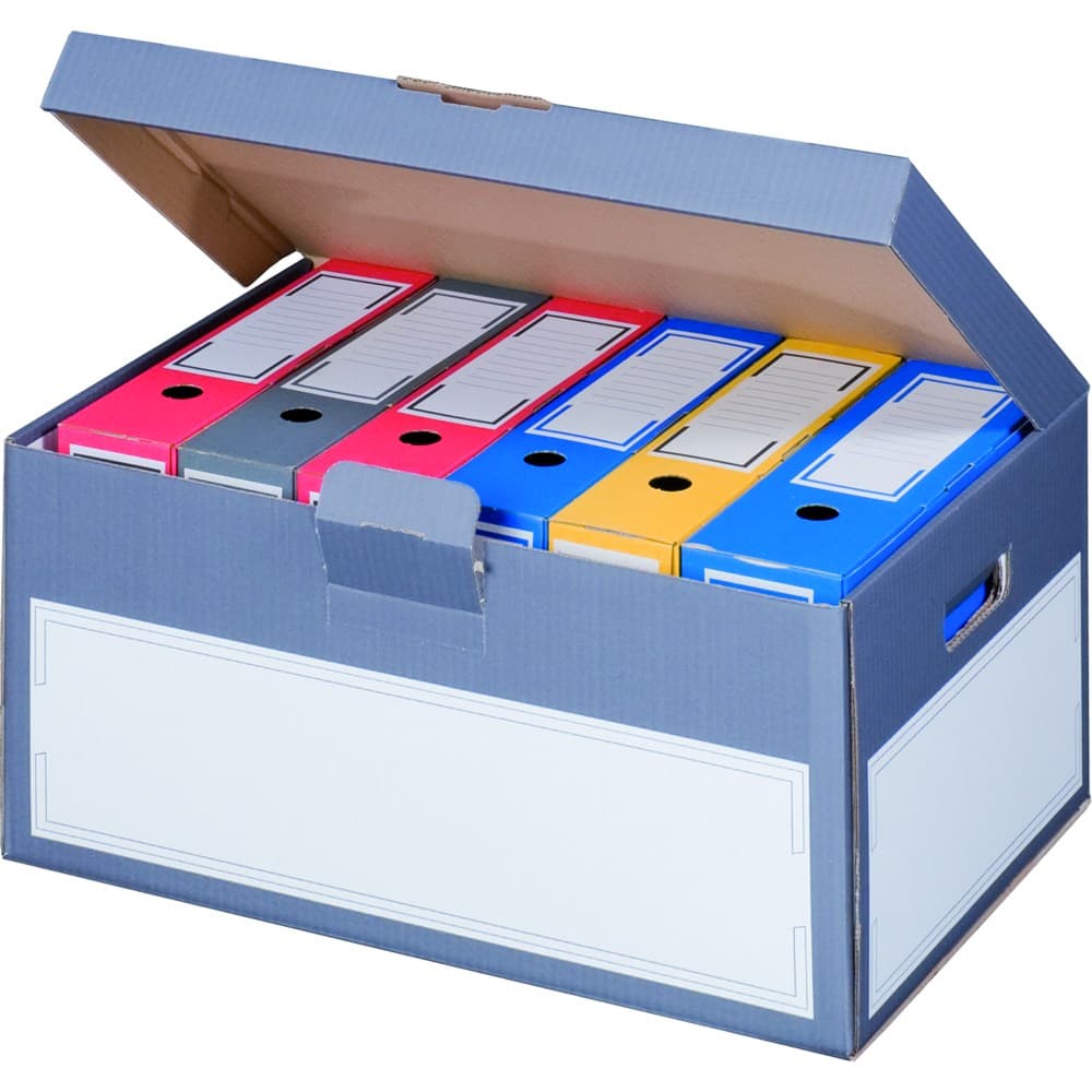Klappdeckelcontainer 1-wellig grau · 522 × 333 × 268 mm