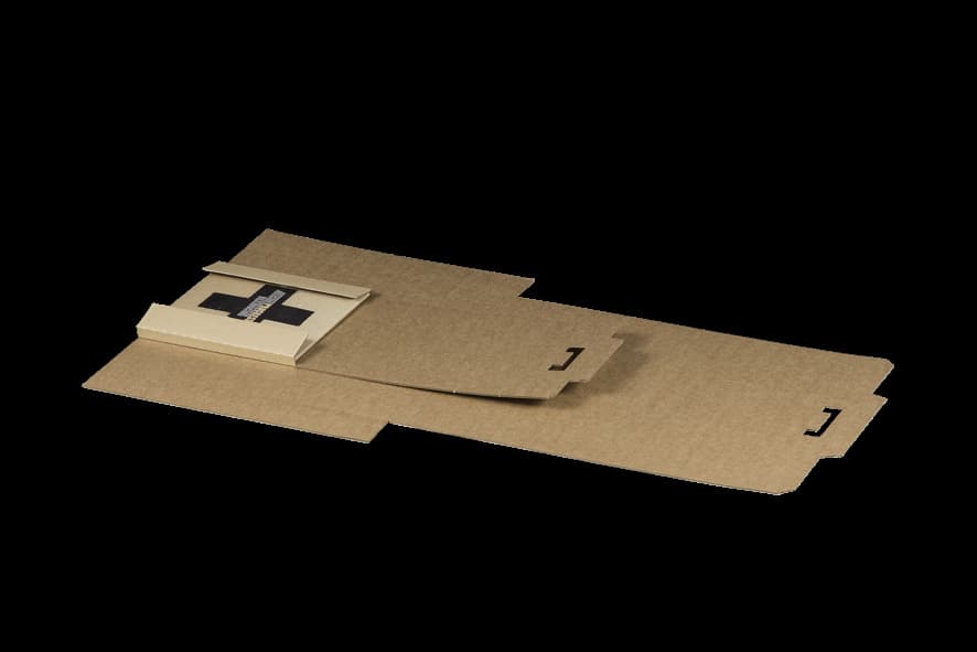 Versandverpackung für Schallplatten 1-wellig braun