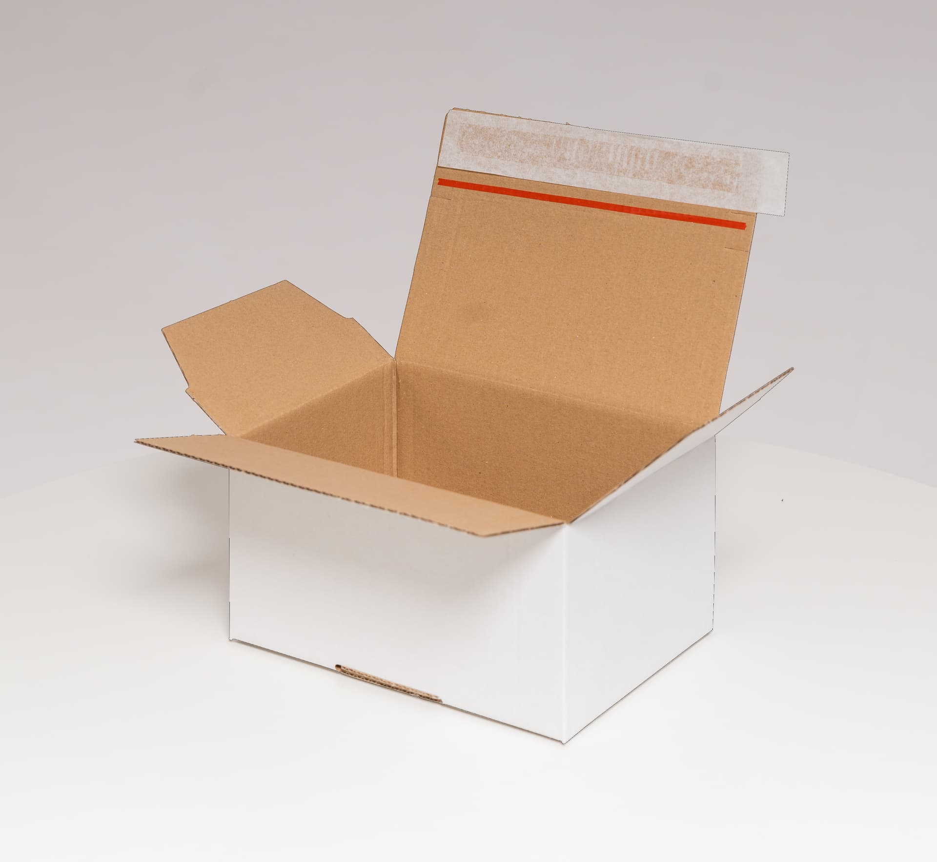 Automatikbodenkarton 1-wellig weiß · 160 × 130 × 70 mm
